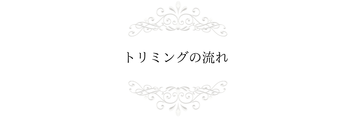 トリミングの流れ